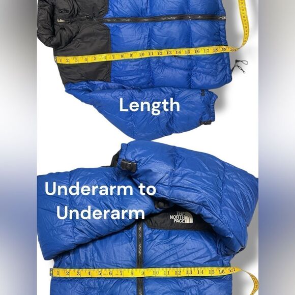 VTG The North Face 600 DOWN FILL Winter Snow Retro 1996 Nuptse Jacket Parka SZ S - Picture 9 of 9